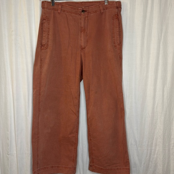 ๐ 2/$25 Old Navy Extra High-Waisted Wide-Leg Workwear Pants in A Little Rusty - Picture 2 of 8